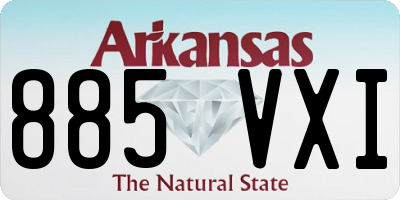 AR license plate 885VXI