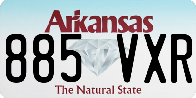 AR license plate 885VXR