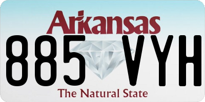 AR license plate 885VYH