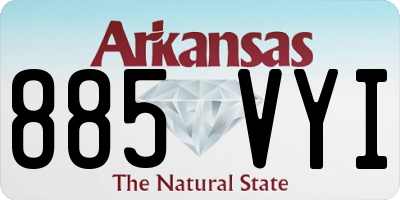 AR license plate 885VYI