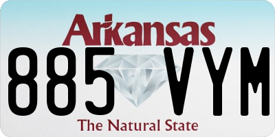 AR license plate 885VYM