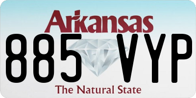 AR license plate 885VYP