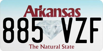 AR license plate 885VZF