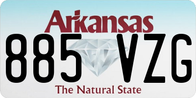 AR license plate 885VZG