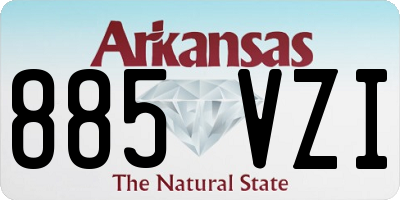 AR license plate 885VZI