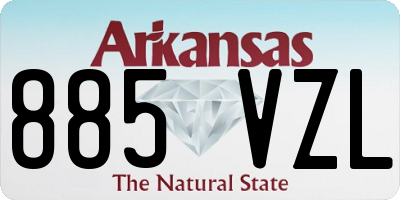 AR license plate 885VZL