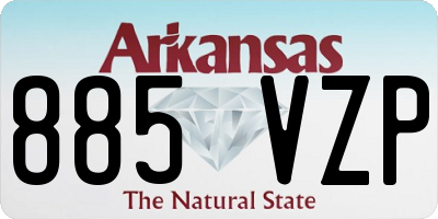 AR license plate 885VZP