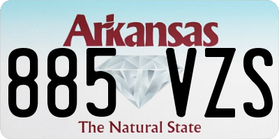 AR license plate 885VZS