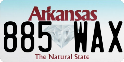 AR license plate 885WAX