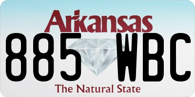 AR license plate 885WBC