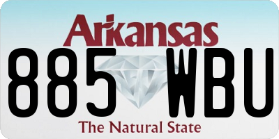AR license plate 885WBU