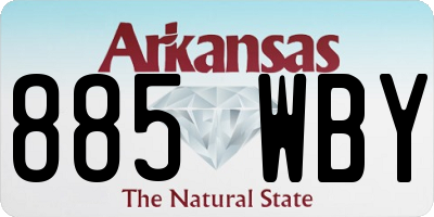 AR license plate 885WBY