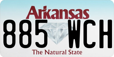 AR license plate 885WCH