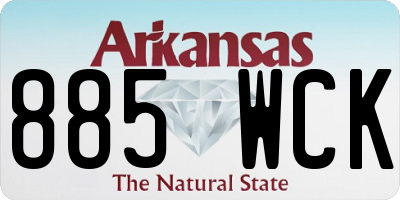 AR license plate 885WCK