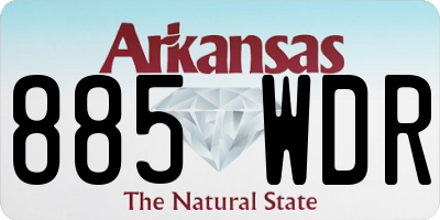 AR license plate 885WDR