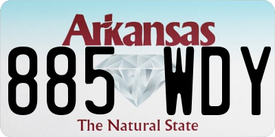 AR license plate 885WDY