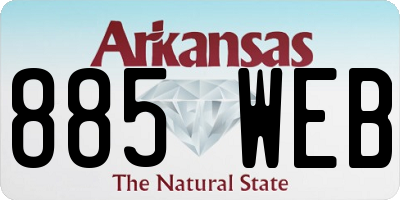 AR license plate 885WEB