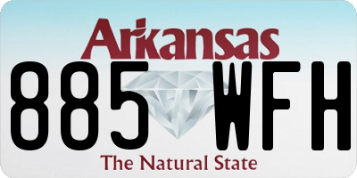 AR license plate 885WFH