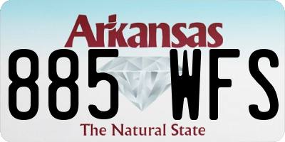 AR license plate 885WFS