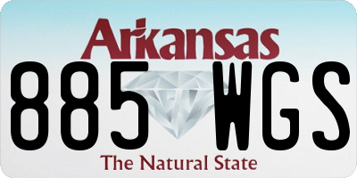 AR license plate 885WGS