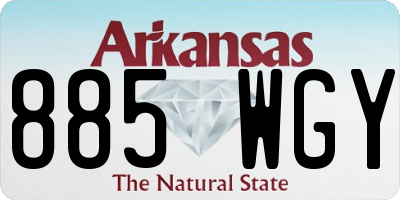 AR license plate 885WGY