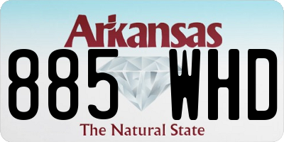AR license plate 885WHD