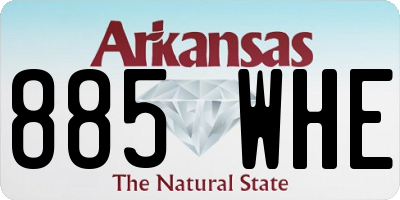 AR license plate 885WHE
