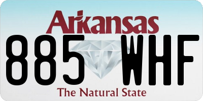 AR license plate 885WHF