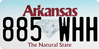 AR license plate 885WHH