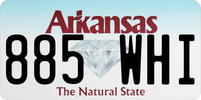 AR license plate 885WHI