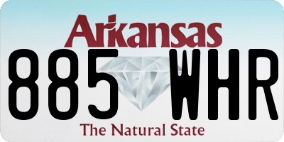 AR license plate 885WHR