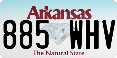 AR license plate 885WHV