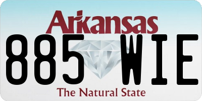 AR license plate 885WIE