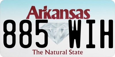 AR license plate 885WIH