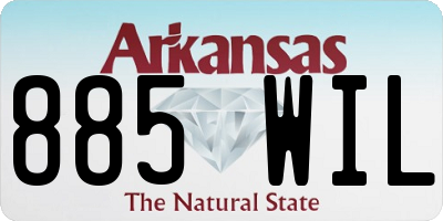 AR license plate 885WIL