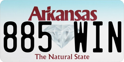 AR license plate 885WIN