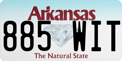 AR license plate 885WIT
