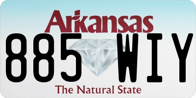 AR license plate 885WIY