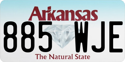 AR license plate 885WJE