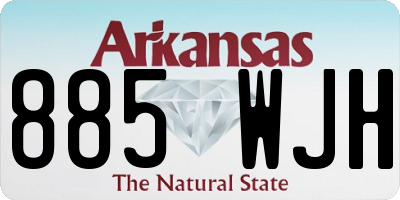 AR license plate 885WJH