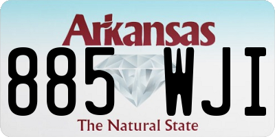 AR license plate 885WJI