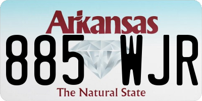 AR license plate 885WJR