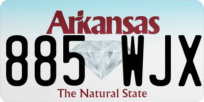 AR license plate 885WJX