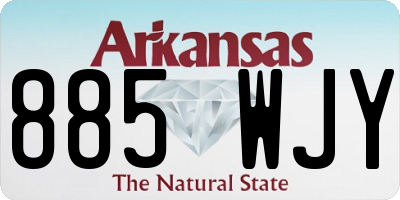 AR license plate 885WJY
