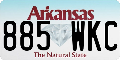 AR license plate 885WKC