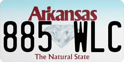 AR license plate 885WLC