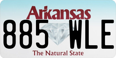 AR license plate 885WLE