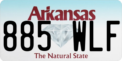 AR license plate 885WLF