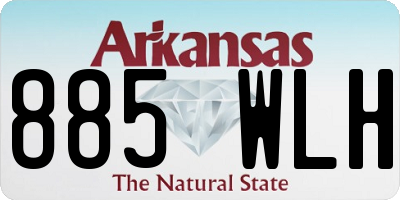 AR license plate 885WLH