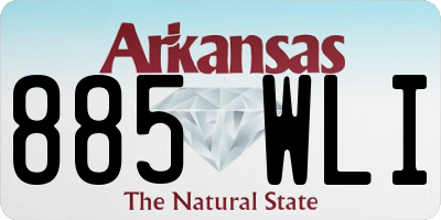 AR license plate 885WLI